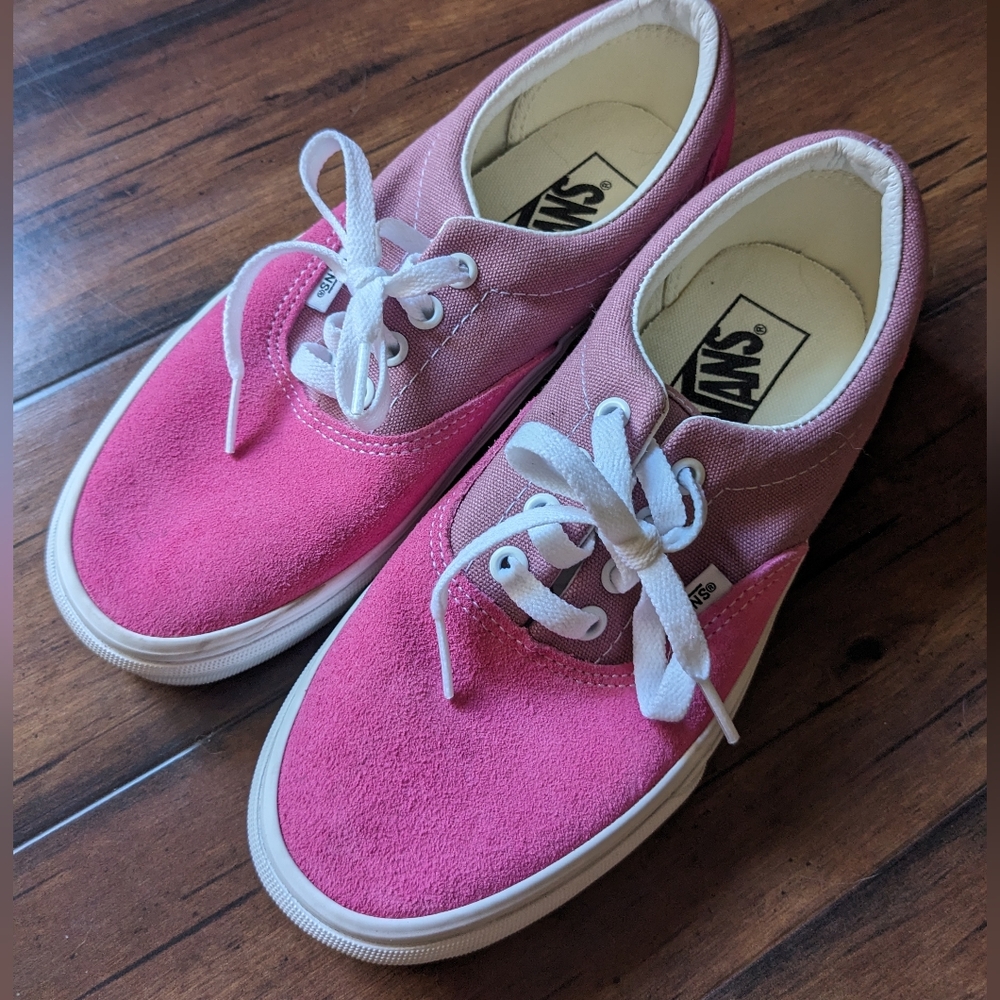 Pink suede Vans